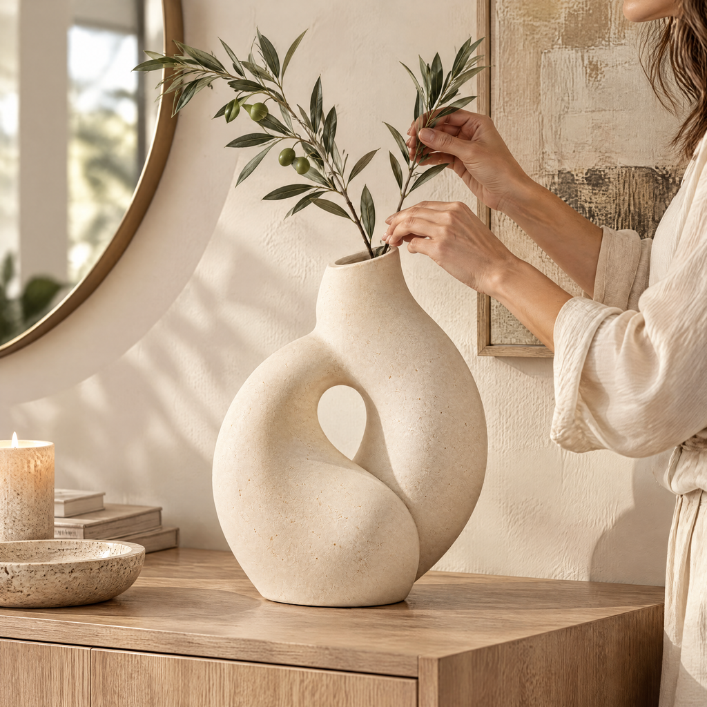 ZELVORIE Isla Sculptural Ceramic Vase