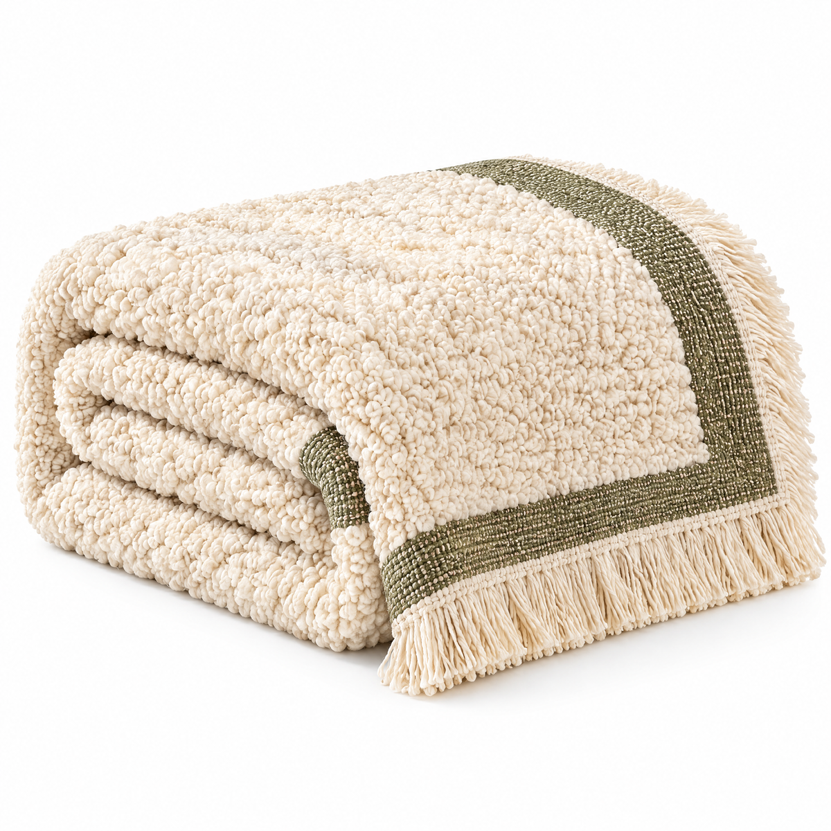 ZELVORIE Aven Bouclé Throw